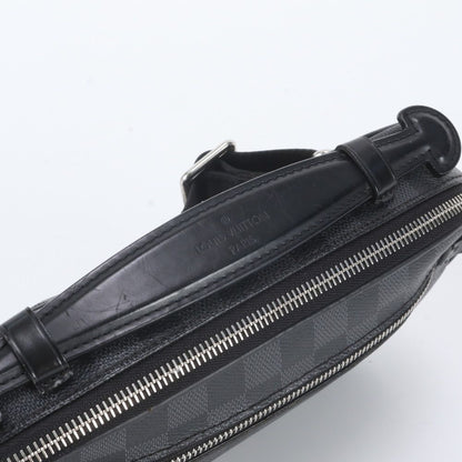Louis Vuitton Damier Graphite Ambler Leather Belt Bag Crossbody Waist Pouch — view 5