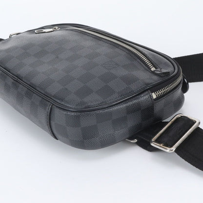 Louis Vuitton Damier Graphite Ambler Leather Belt Bag Crossbody Waist Pouch — view 6
