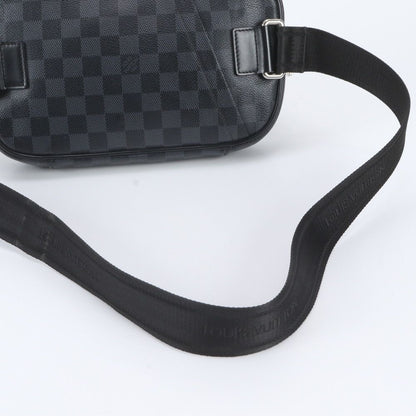 Louis Vuitton Damier Graphite Ambler Leather Belt Bag Crossbody Waist Pouch — view 4