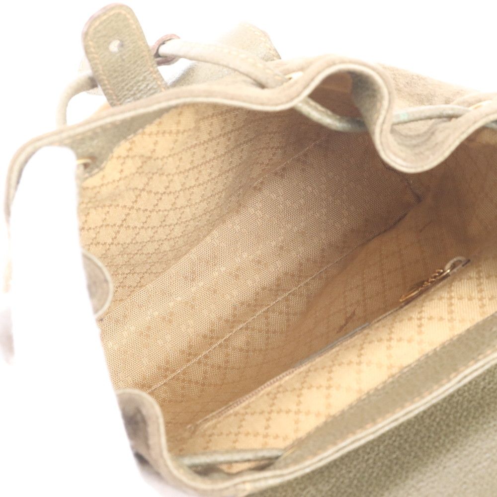 Gucci Vintage Bamboo Leather Backpack — view 7