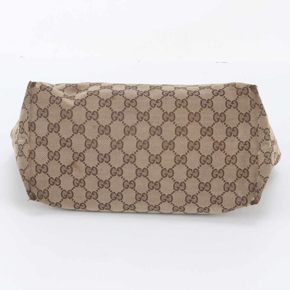 Gucci GG Canvas Jolie Leather Tote Shoulder Hand Brown — view 6