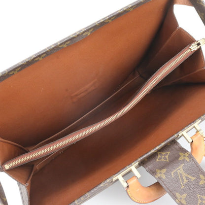 Louis Vuitton Monogram Serviette Fermoir Leather Business Tote — view 7