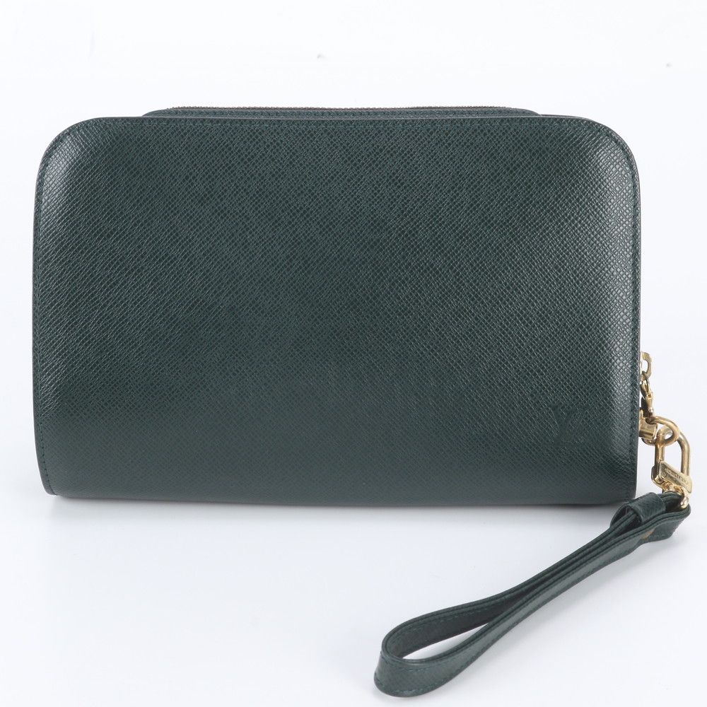 Louis Vuitton Taiga Baikal Leather Clutch Pouch Business