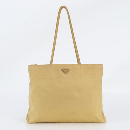 Prada White Tag Tessuto Nylon Triangle Logo Tote