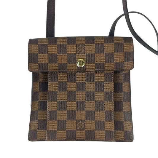 Louis Vuitton Shoulder Bag Pimlico Ebene Damier Gold