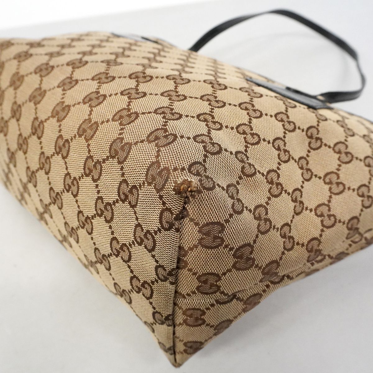 Gucci Tote GG Canvas Brown Gold — view 6