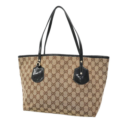 Gucci Tote GG Canvas Brown Gold