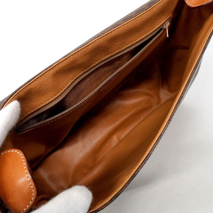 Celine Shoulder Bag Macadam Brown Gold — view 4