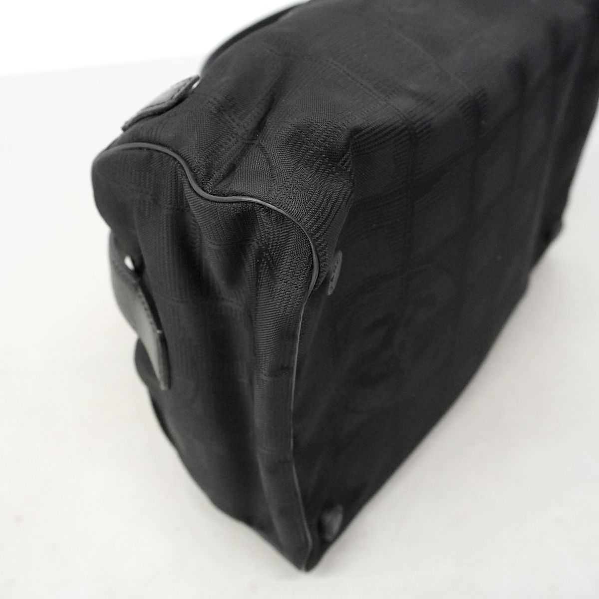 Chanel Vanity Bag New Travel Nylon Black Silver — view 8