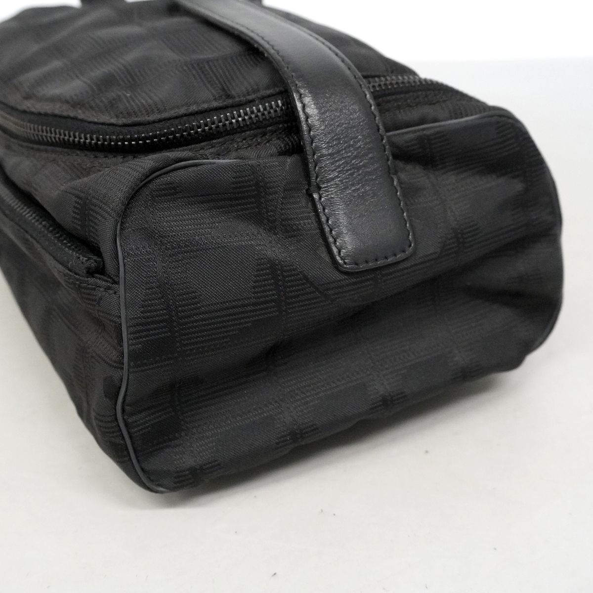 Chanel Vanity Bag New Travel Nylon Black Silver — view 7