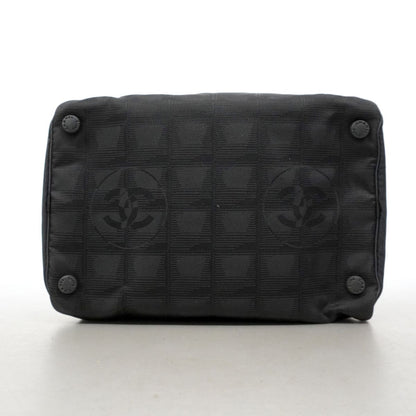 Chanel Vanity Bag New Travel Nylon Black Silver — view 3