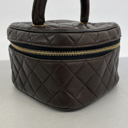 Chanel Vanity Bag Quilted Lambskin Black Gold — view 2