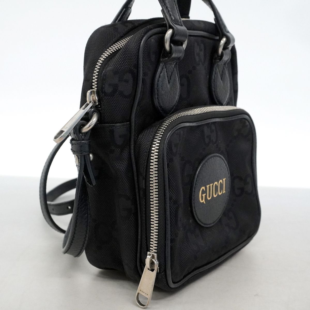 Gucci Handbag Off the Grid Nylon Black Silver 2-Way Bag — view 2