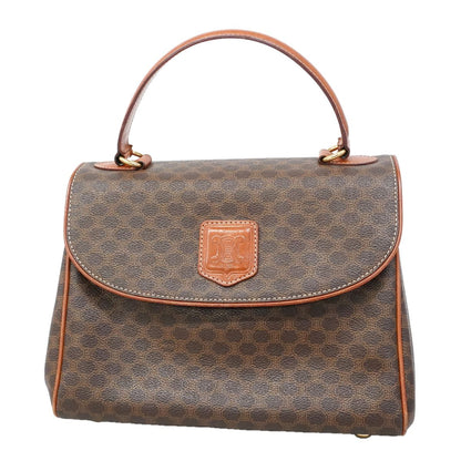 Celine Handbag Macadam Brown Gold