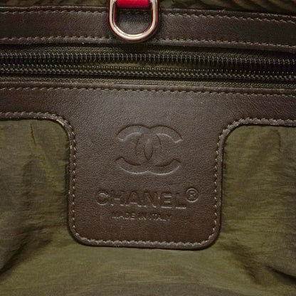 Chanel Tote Coco Cocoon Nylon Red Silver — view 5