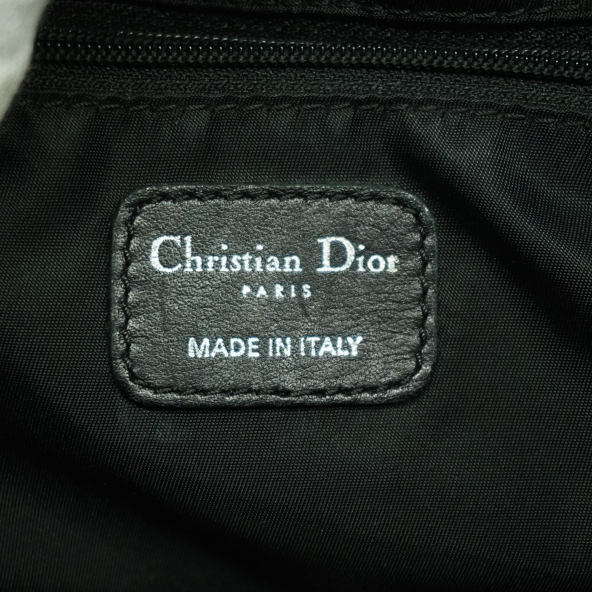 Dior Handbag Cannage Nylon Black Silver — view 5