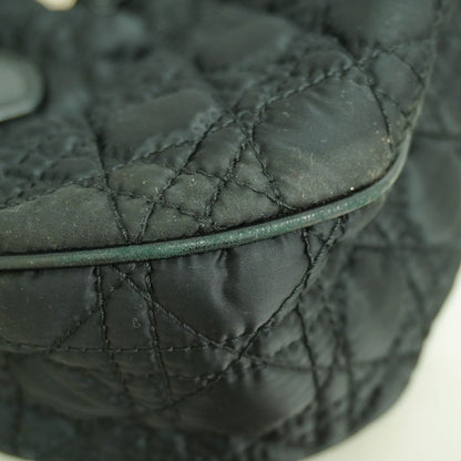 Dior Handbag Cannage Nylon Black Silver — view 6