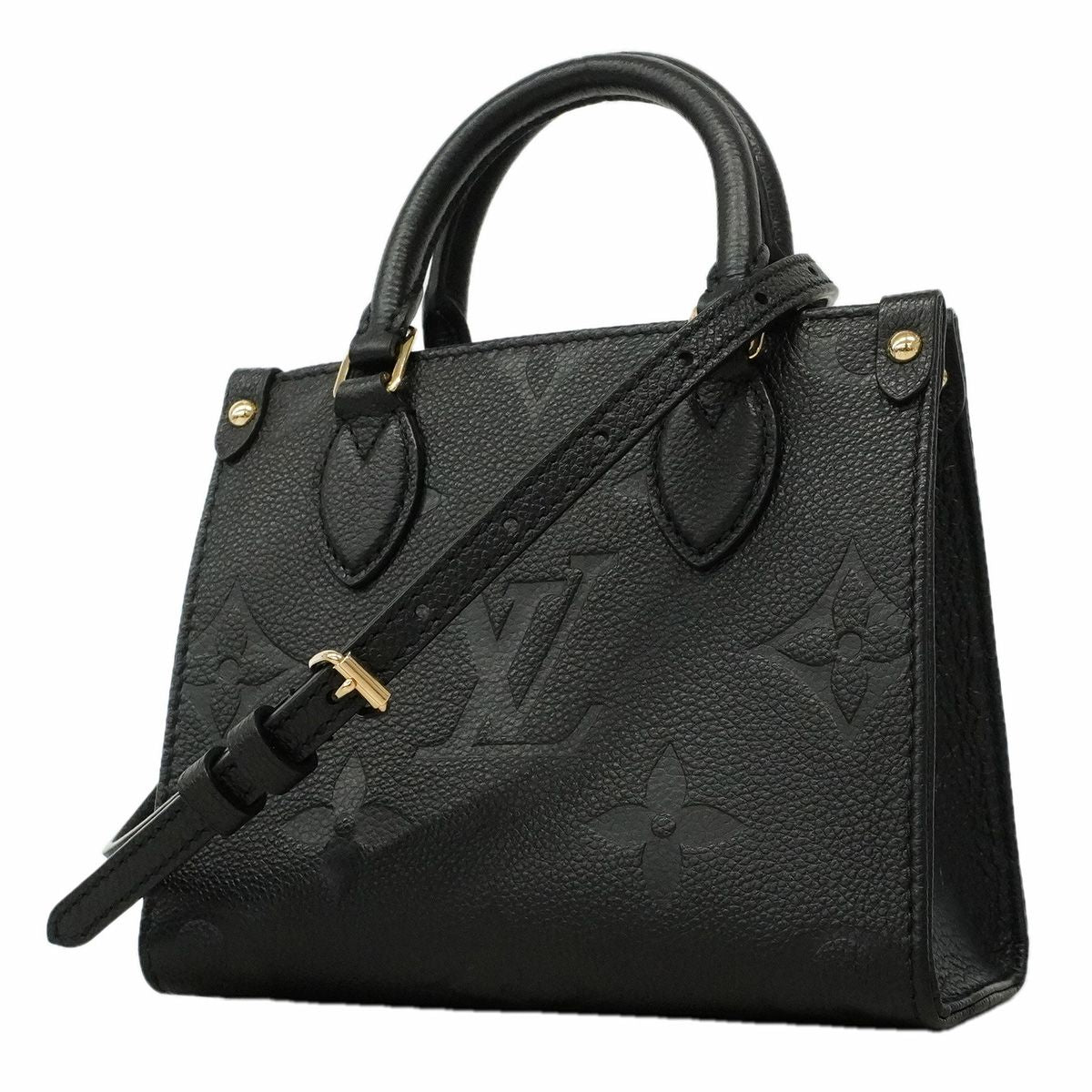 Louis Vuitton Handbag Monogram Empreinte on the Go BB Noir 2-Way Bag