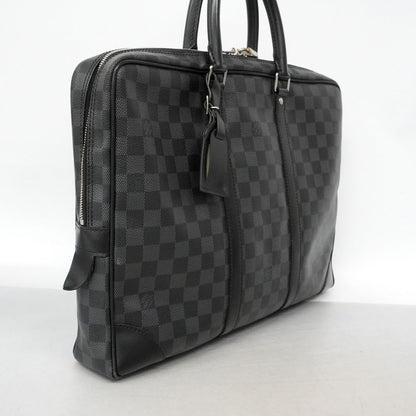Louis Vuitton Business Bag Damier Graphite Porte Documents Voyage Black Gray — view 2