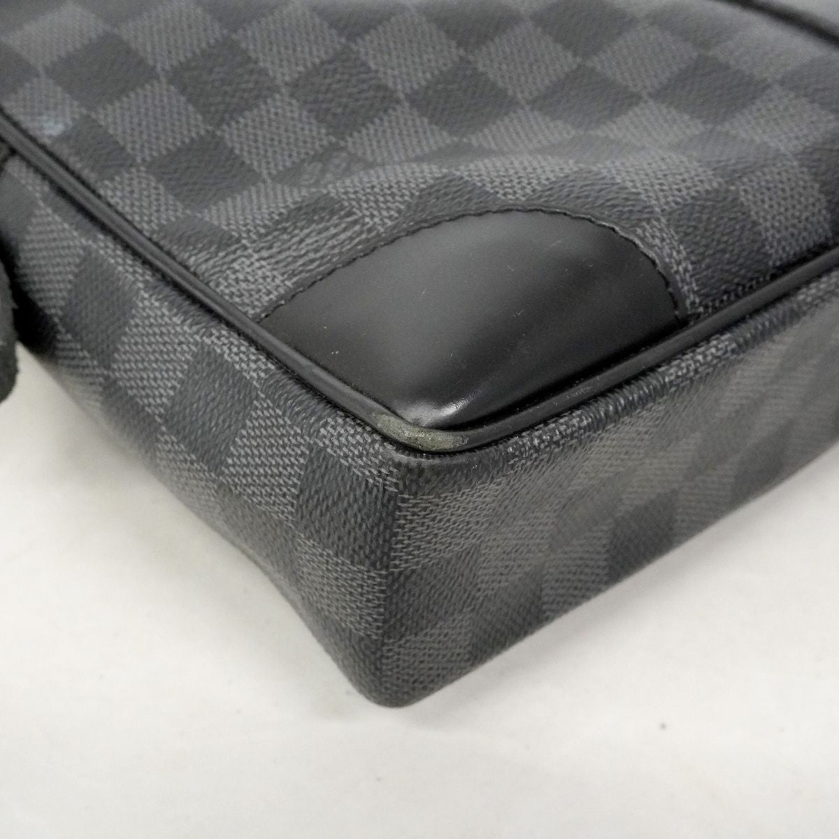 Louis Vuitton Business Bag Damier Graphite Porte Documents Voyage Black Gray — view 8