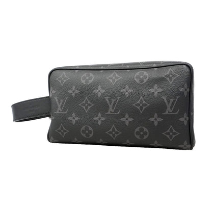 Louis Vuitton Clutch Monogram Eclipse Rocker Dopp Kit Black