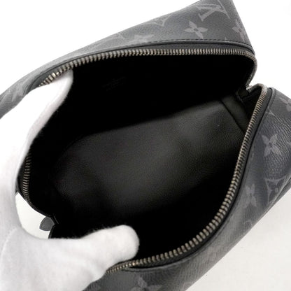Louis Vuitton Clutch Monogram Eclipse Rocker Dopp Kit Black — view 4