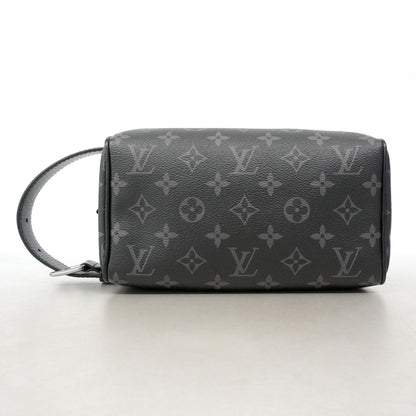 Louis Vuitton Clutch Monogram Eclipse Rocker Dopp Kit Black — view 3