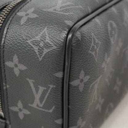 Louis Vuitton Clutch Monogram Eclipse Rocker Dopp Kit Black — view 6