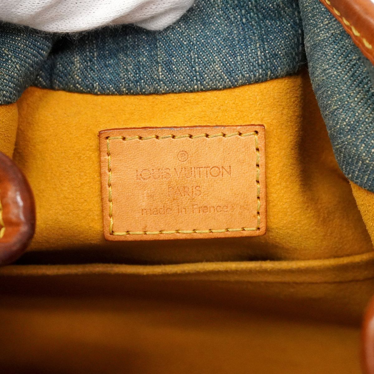 Louis Vuitton Handbag Monogram Denim Pleaty Blue — view 5