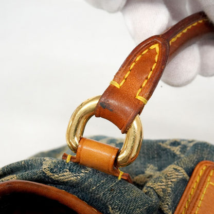Louis Vuitton Handbag Monogram Denim Pleaty Blue — view 8