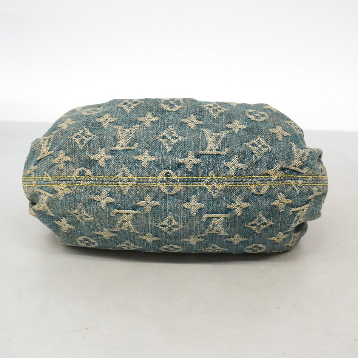 Louis Vuitton Handbag Monogram Denim Pleaty Blue — view 3