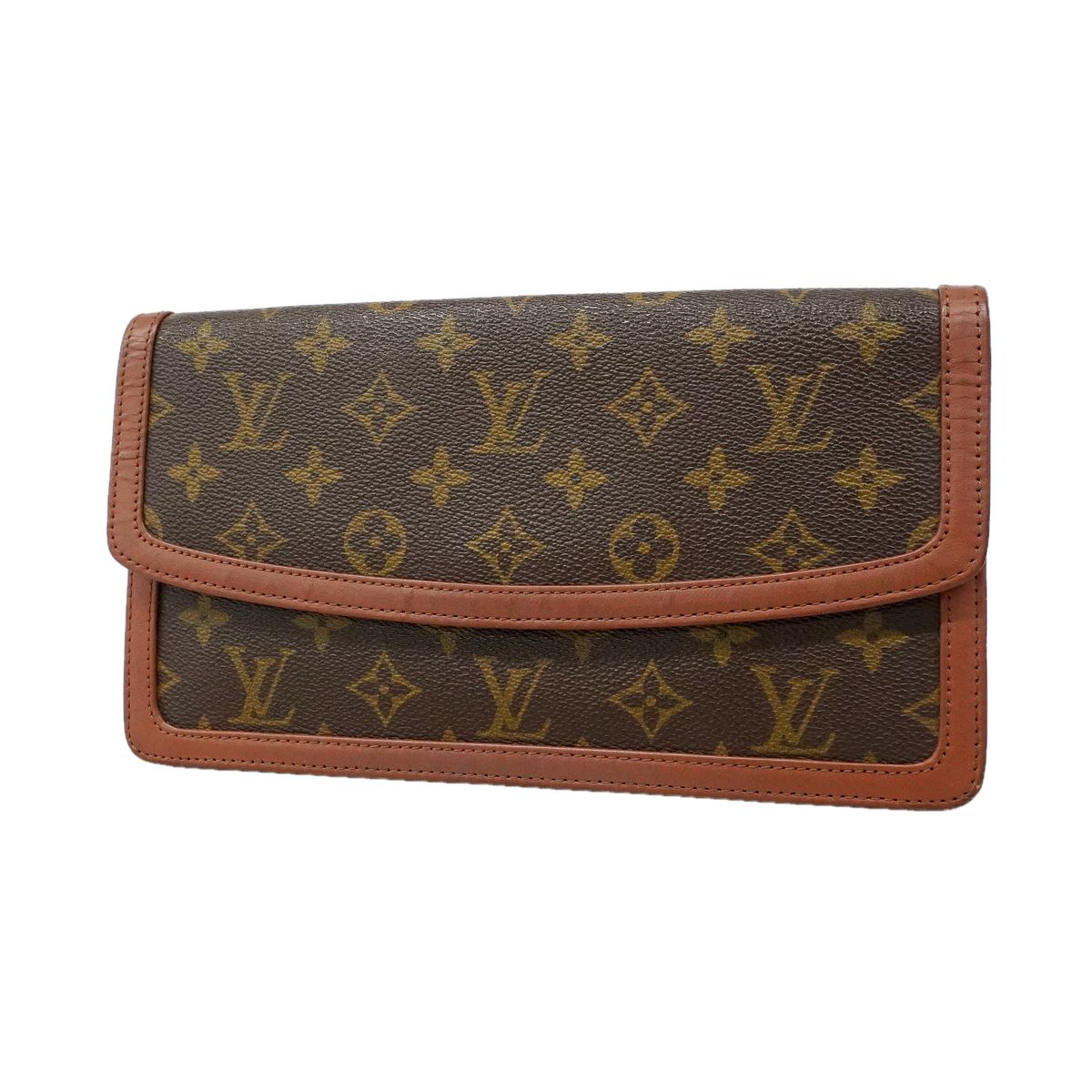 Louis Vuitton Clutch Monogram Pochette Dam PM Brown