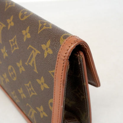 Louis Vuitton Clutch Monogram Pochette Dam PM Brown — view 8