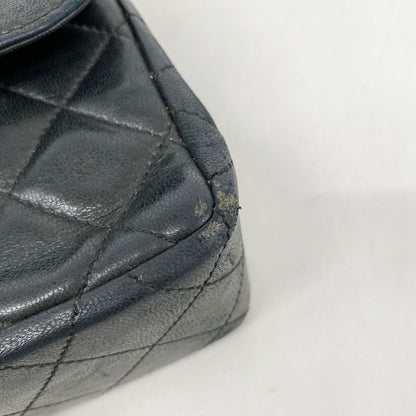 Chanel Shoulder Bag Quilted Limited Edition Lambskin Black Gold Silver — view 6