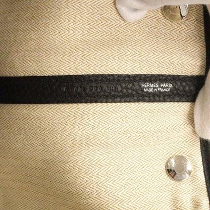 Hermes Tote Garden Party PM Negonda Black Silver — view 5