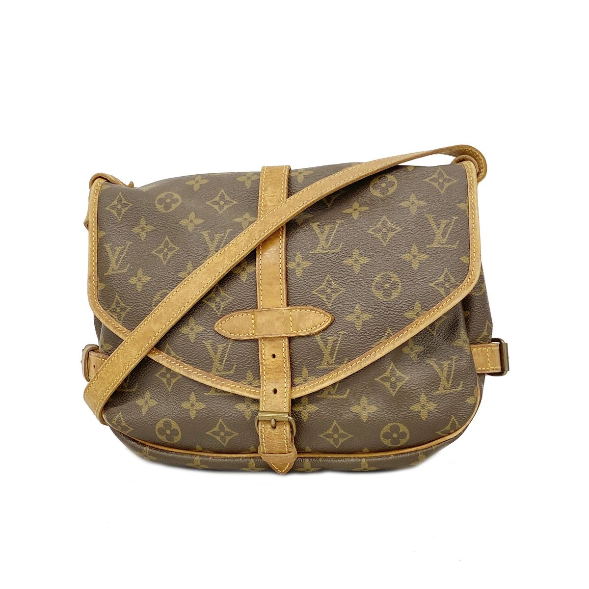 Louis Vuitton Shoulder Bag Monogram Saumur 30 Brown