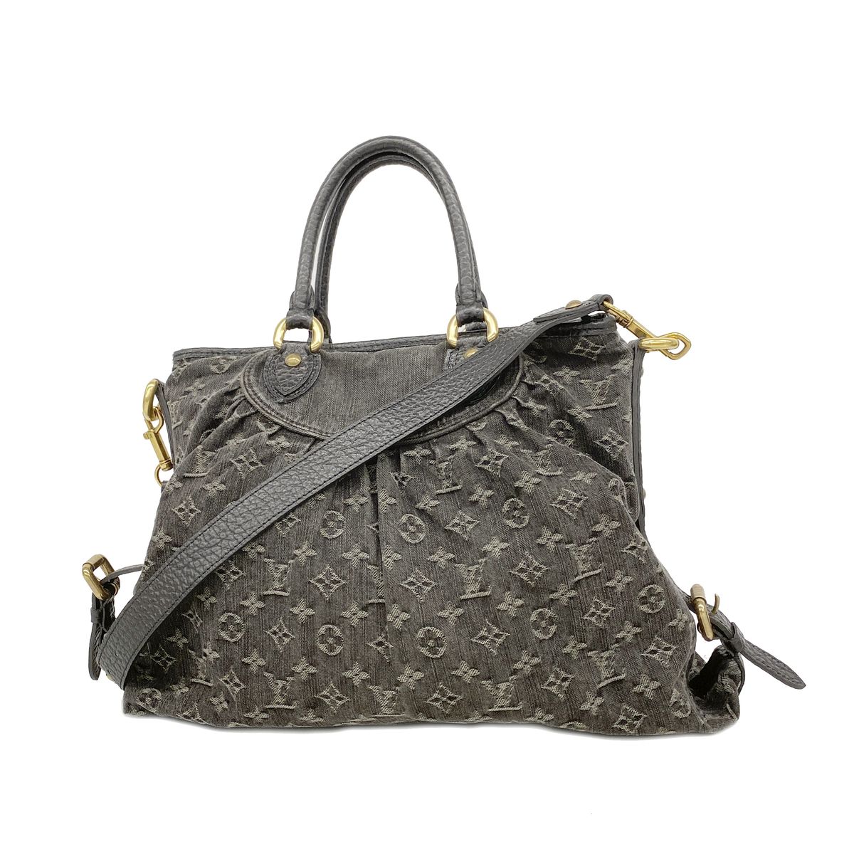 Louis Vuitton Handbag Monogram Denim Neo Cabby GM Noir 2-Way Bag