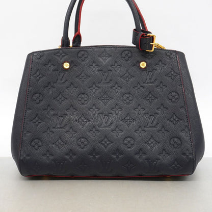 Louis Vuitton Handbag Monogram Empreinte Montaigne BB Marine Rouge 2-Way Bag — view 8