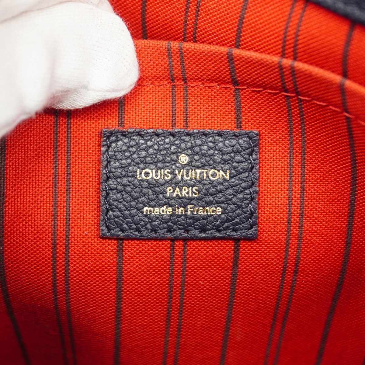 Louis Vuitton Handbag Monogram Empreinte Montaigne BB Marine Rouge 2-Way Bag — view 5