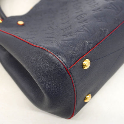 Louis Vuitton Handbag Monogram Empreinte Montaigne BB Marine Rouge 2-Way Bag — view 7