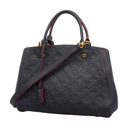 Louis Vuitton Handbag Monogram Empreinte Montaigne BB Marine Rouge 2-Way Bag