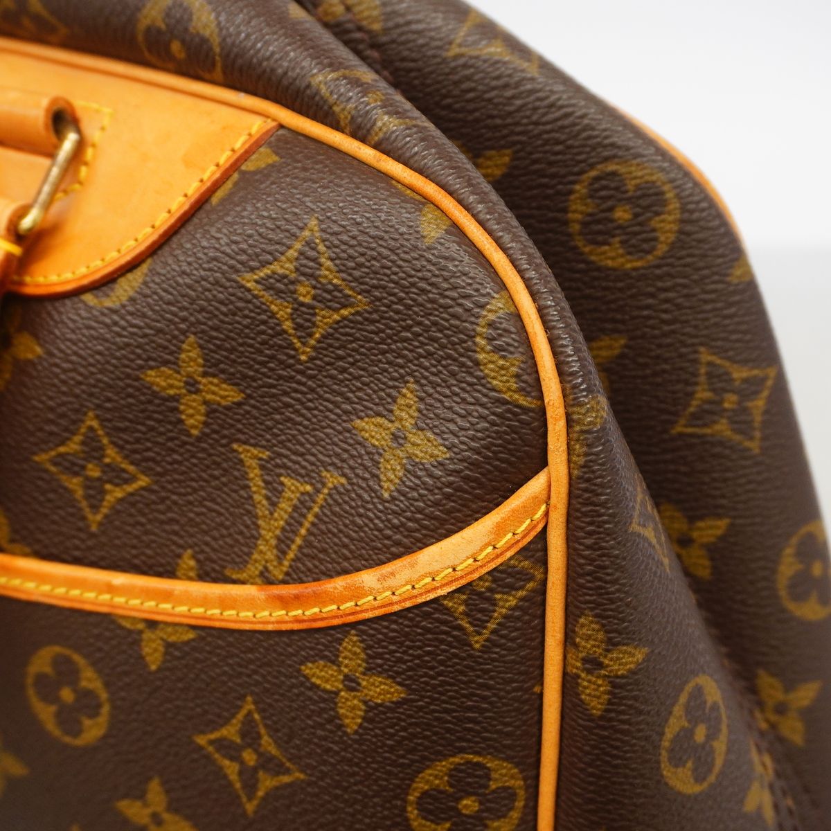 Louis Vuitton Handbag Monogram Deauville Brown — view 7