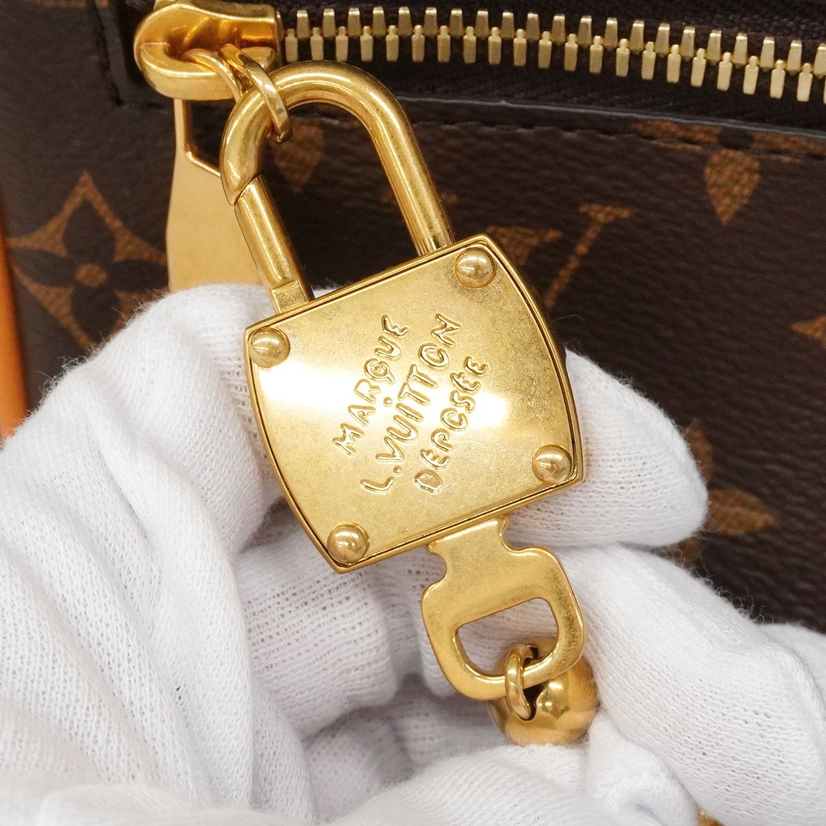 Louis Vuitton Shoulder Bag Monogram Archive Mini Soft Trunk Brown — view 8