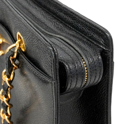 Chanel Handbag Caviar Leather Black Gold — view 6