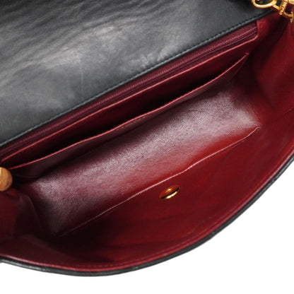 Chanel Shoulder Bag Diana Lambskin Black Gold — view 4