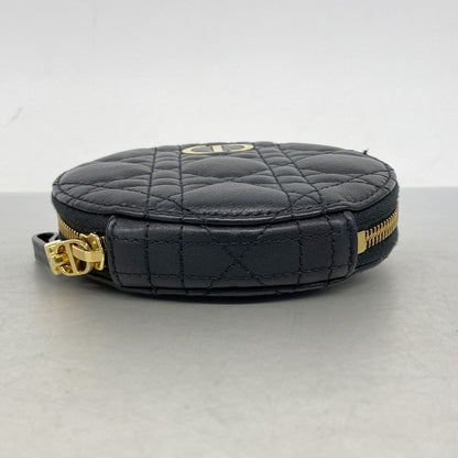 Dior Shoulder Bag Cannage Leather Black Gold — view 3
