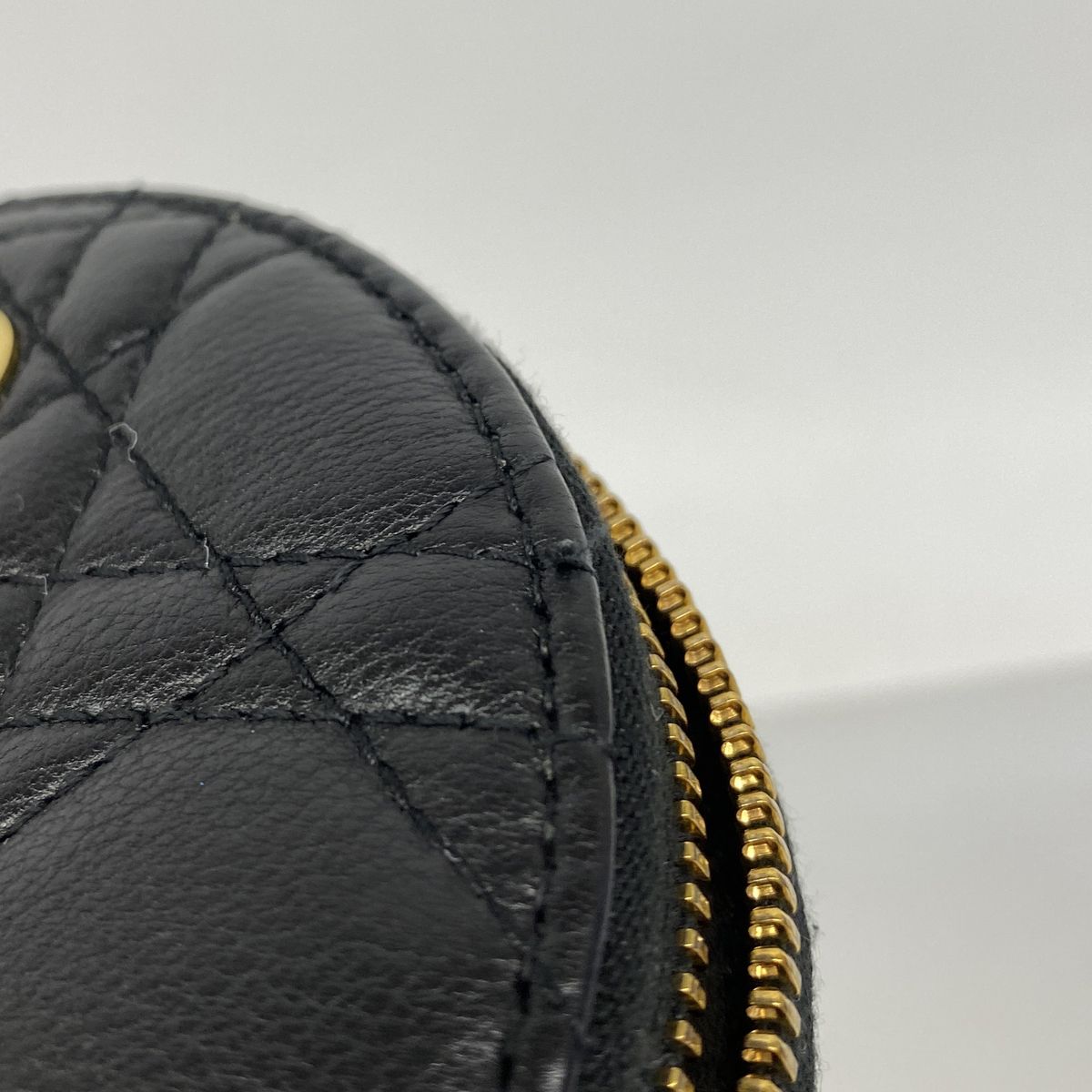 Dior Shoulder Bag Cannage Leather Black Gold — view 7