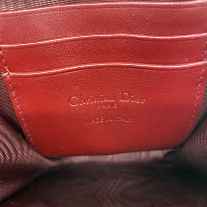 Dior Handbag Cannage Patent Bordeaux Gold 2-Way Bag — view 5