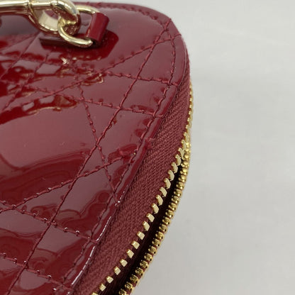 Dior Handbag Cannage Patent Bordeaux Gold 2-Way Bag — view 8