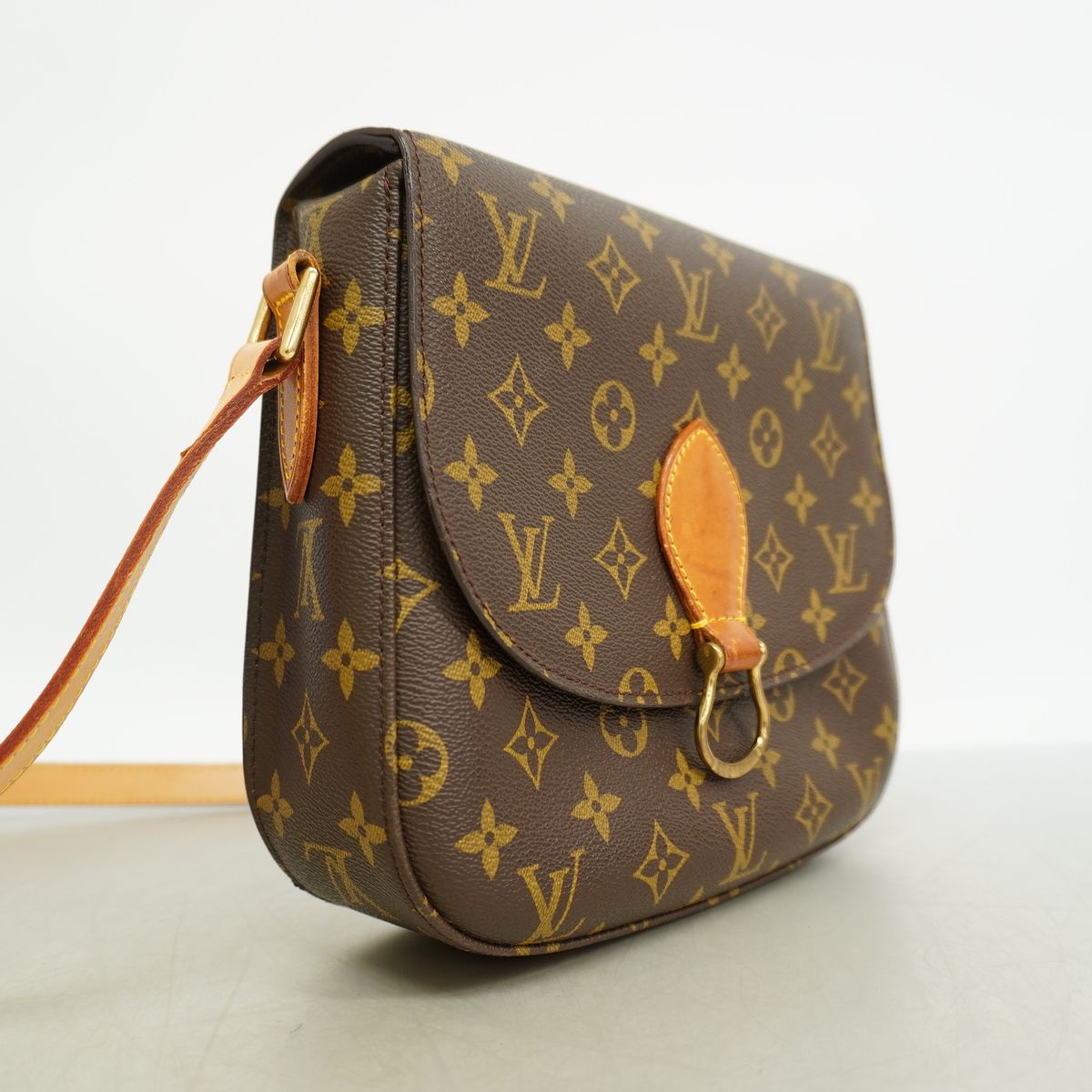 Louis Vuitton Shoulder Bag Monogram Saint-cloud GM Brown — view 2